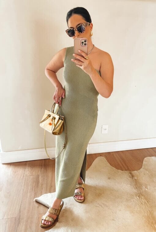 Vestido Tina - Verde Oliva - Image 5