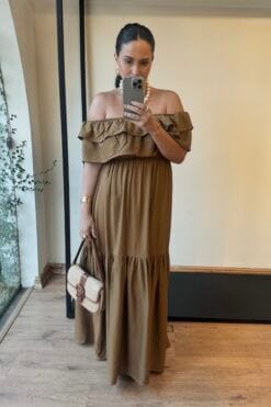 Vestido Rozana - Charuto