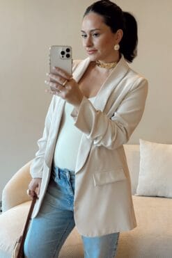 Blazer Lígia - Areia
