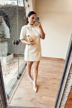 Vestido Luara - Gelo