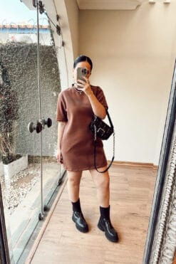 Vestido Luara - Marrom