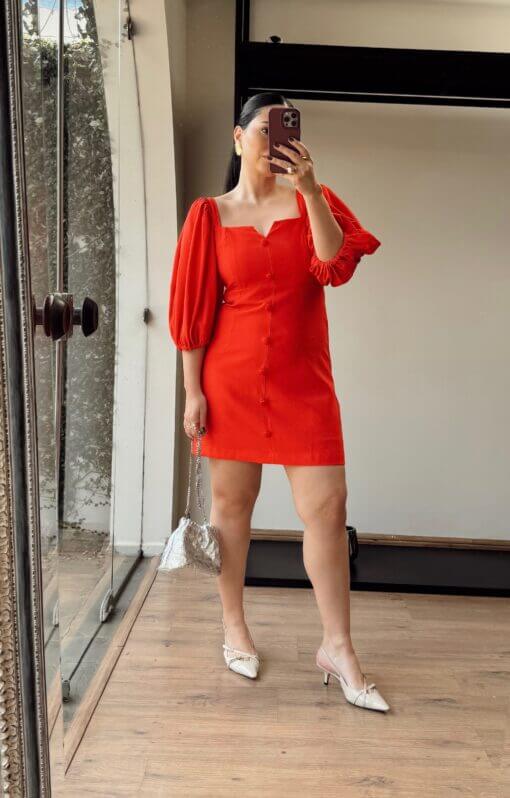 Vestido Cecília- Vermelho - Image 5
