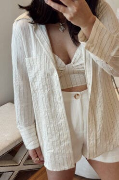 Camisa Gabriela - Risca de giz