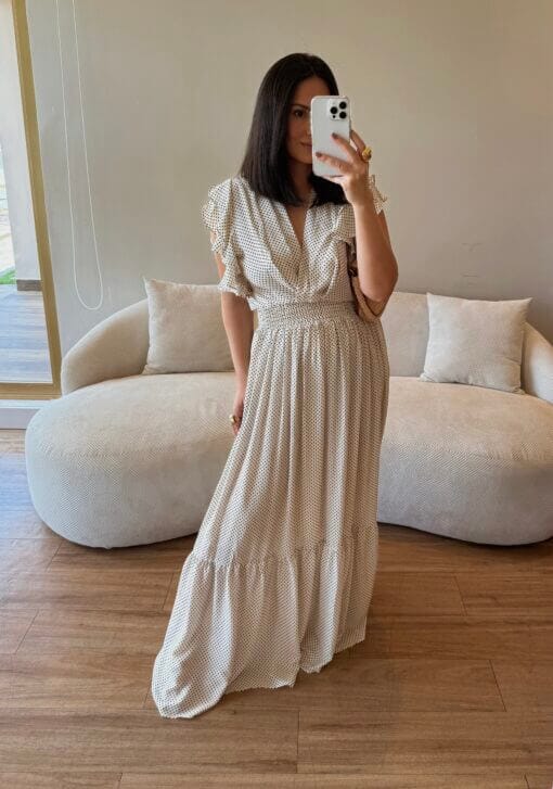 Vestido Íris - Off White - Image 5