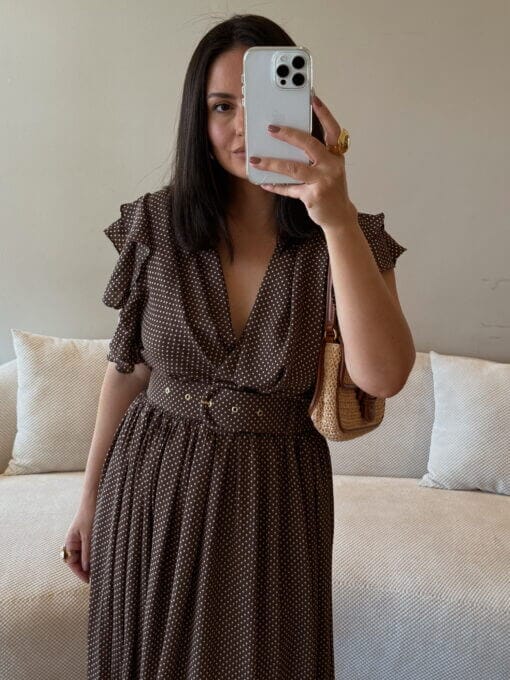 Vestido Íris - Marrom - Image 3