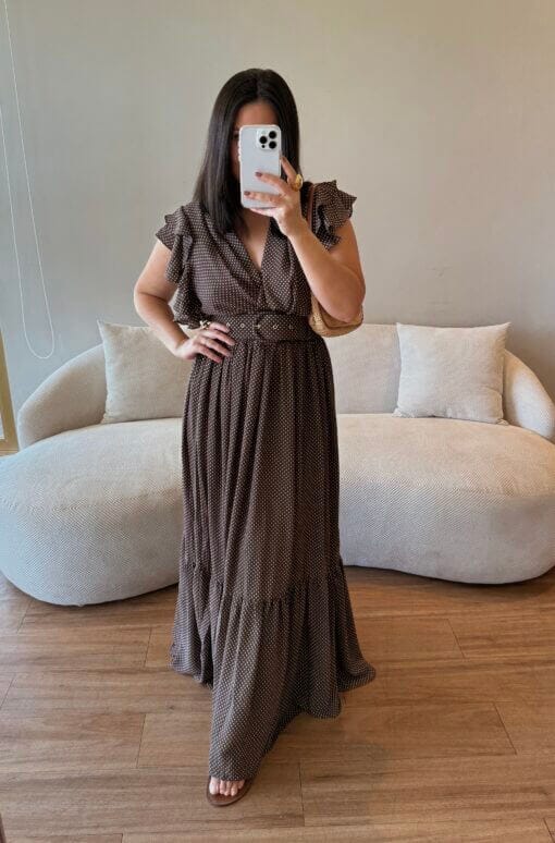 Vestido Íris - Marrom - Image 4