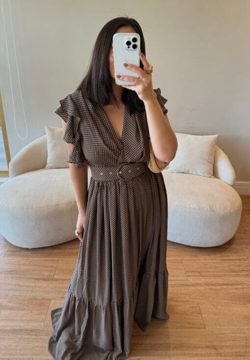 Vestido Íris - Marrom - Image 6