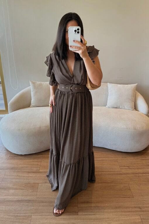 Vestido Íris - Marrom - Image 7