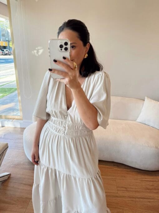 Vestido Jordana - Areia - Imagem 3