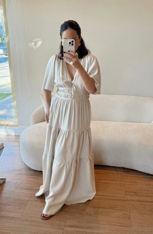 Vestido Jordana - Areia - Imagem 2