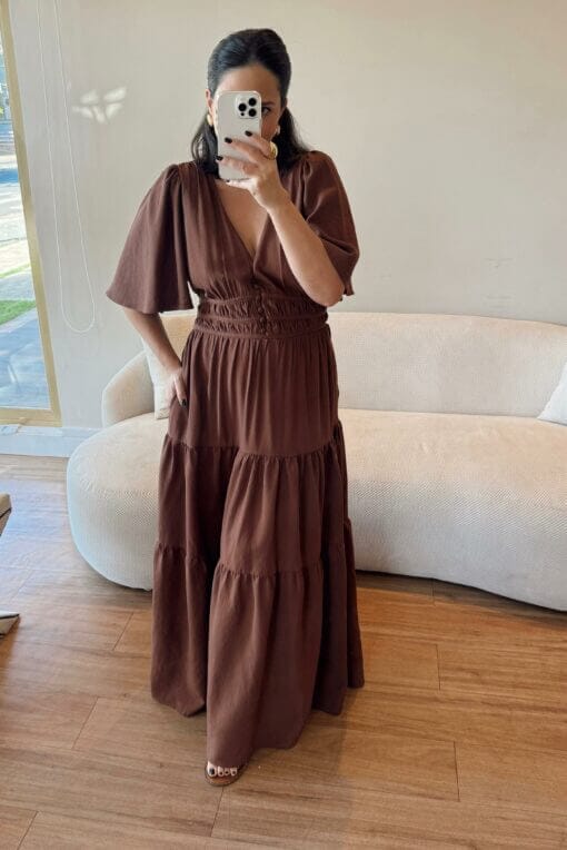 Vestido Jordana - Marrom