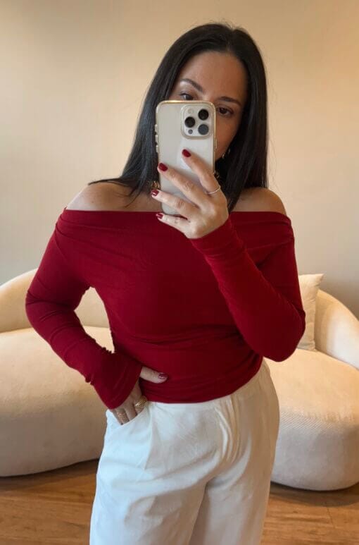 Blusa Lina - Vinho