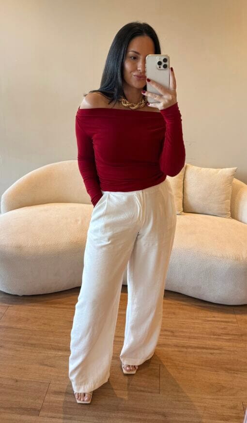 Blusa Lina - Vinho - Image 3