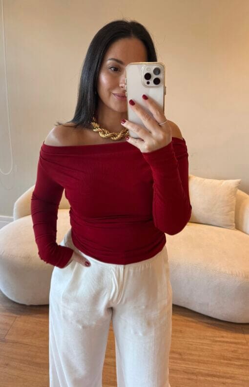 Blusa Lina - Vinho - Image 2