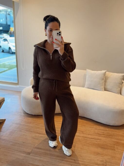 Conjunto Audrey - Marrom
