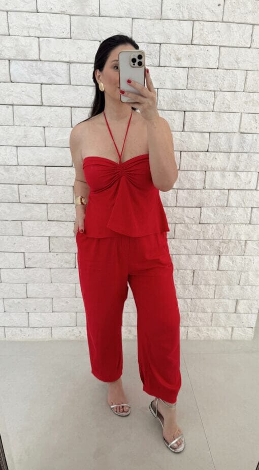 Blusa Jasmine - Vermelho - Imagem 4
