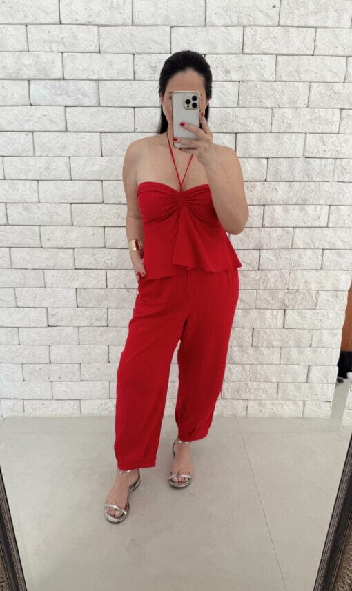 Calça Jasmine - Vermelho - Imagem 5