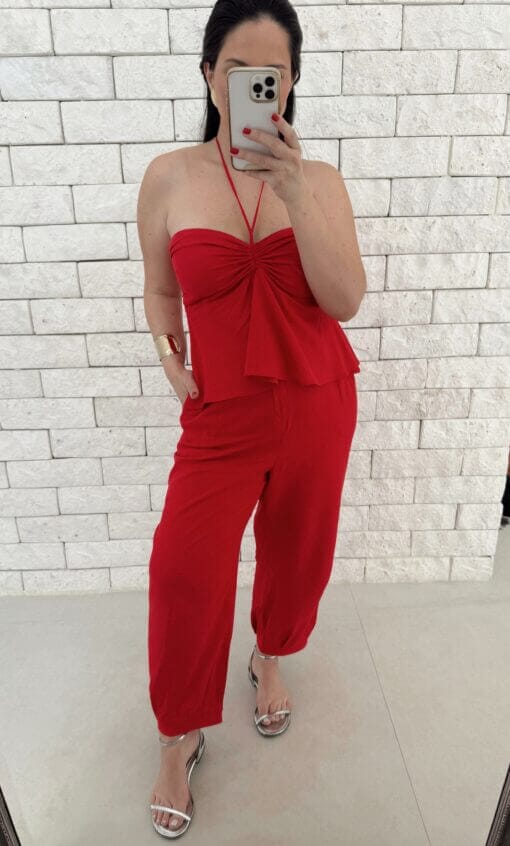 Calça Jasmine - Vermelho - Imagem 3