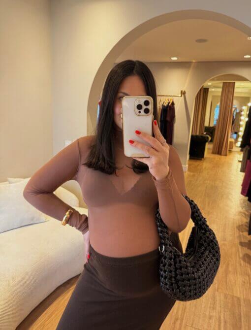 Blusa Isla - Mocha Mousse - Imagem 4