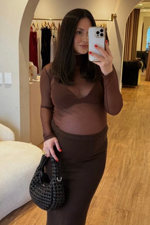 Blusa Isla - Coffee - Imagem 3