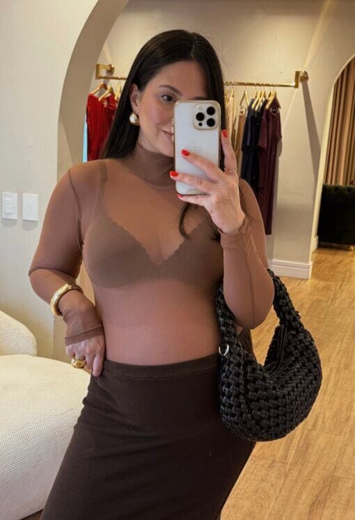 Blusa Isla - Mocha Mousse