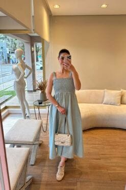 Vestido Bella - Sky blue
