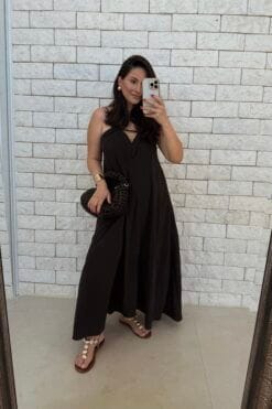 Vestido Theodora - Ônix