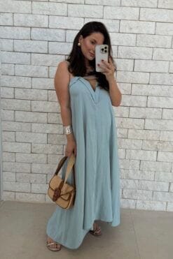 Vestido Theodora - Sky