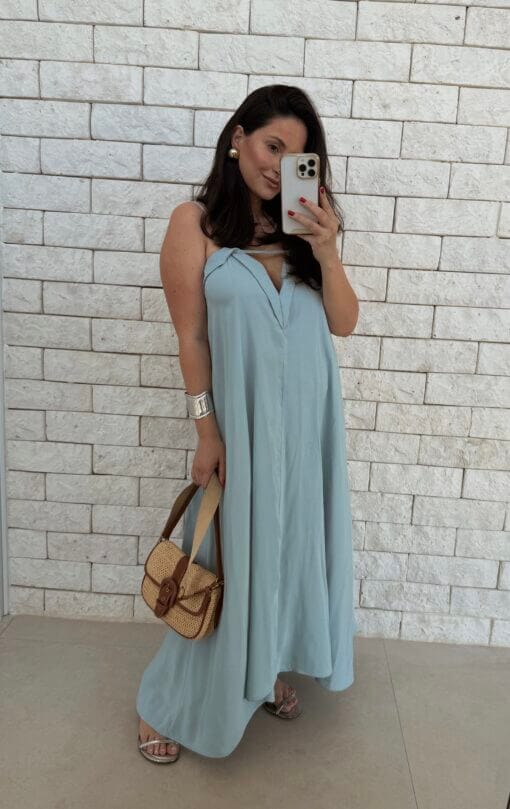 Vestido Theodora - Sky