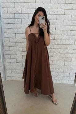 Vestido Theodora - Ganache