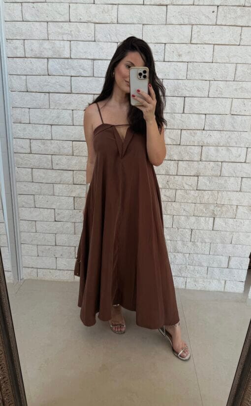 Vestido Theodora - Ganache