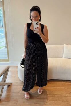 Calça Maitê - Poá - Preto