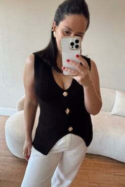 Blusa Yanka - Preta