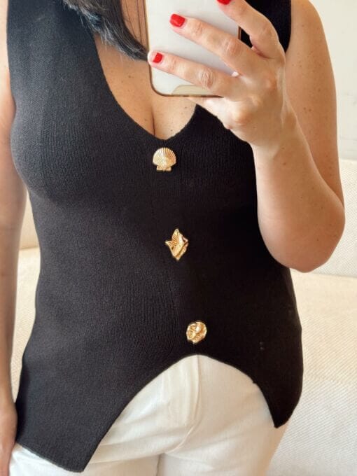 Blusa Yanka - Preta - Imagem 3