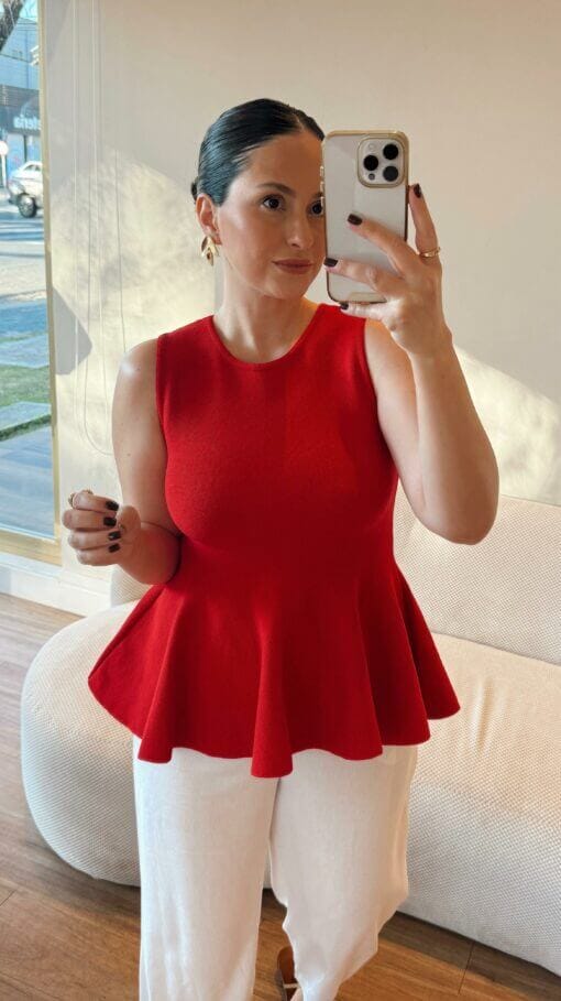 Blusa Lola - Vermelha - Imagem 6