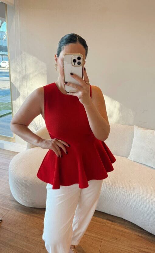 Blusa Lola - Vermelha - Imagem 5
