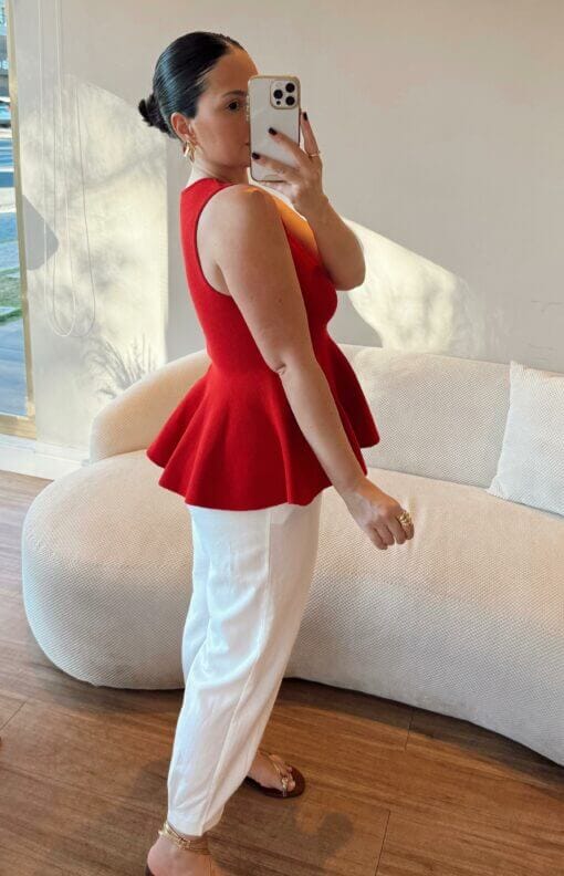 Blusa Lola - Vermelha - Imagem 4