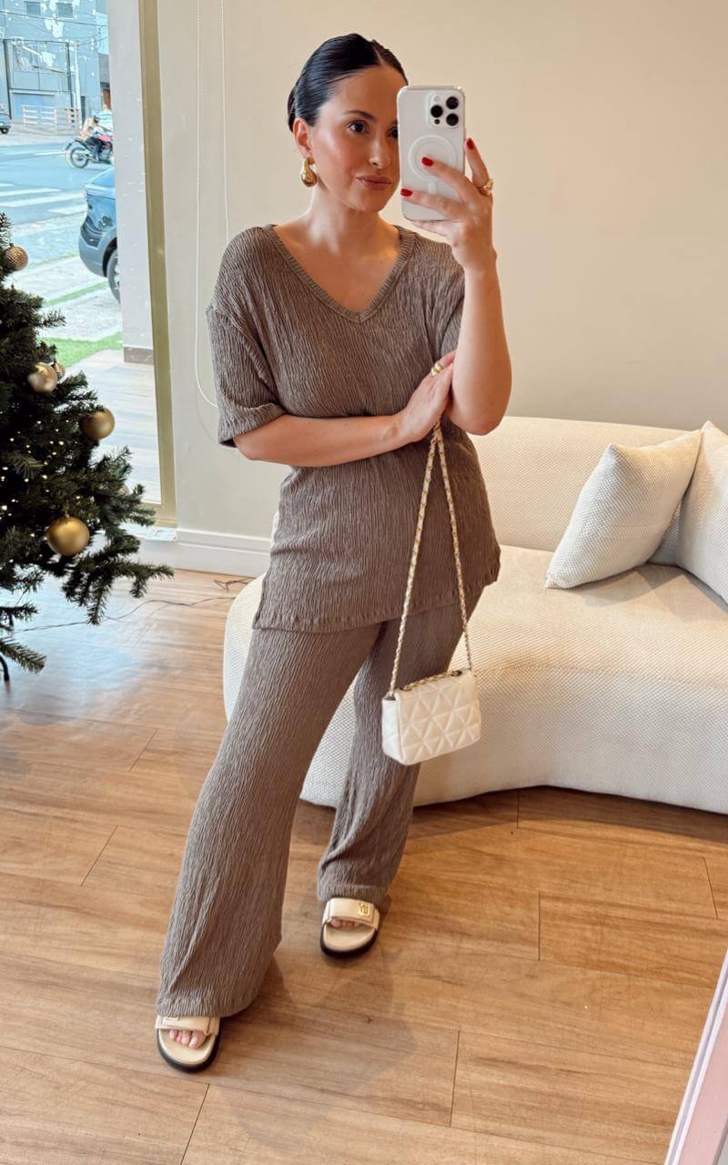 Conjunto Domênica - Taupe