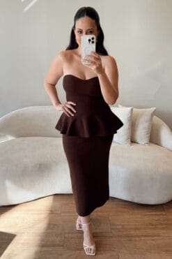 Conjunto Thaila - Marrom